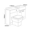 Toilet &amp; Basin Combination Unit - with Tabor Toilet - Cuba 