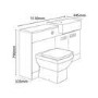 Toilet & Basin Combination Unit - with Tabor Toilet - Cuba 