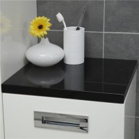 Cuba 350mm Black Worktop 