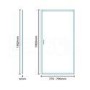 800 x 800 Hinged Shower Enclosure 