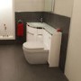 Left Hand Corner Combination Unit with Aurora Toilet & White Basin - Vigo