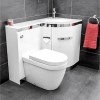 Vigo Right Hand Corner Combination Unit with Aurora Toilet &amp; White Basin