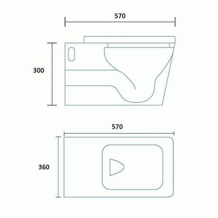 Bali Wall Mounted Toilet