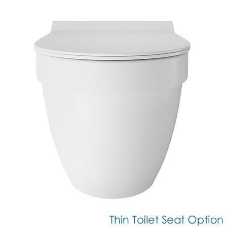 Aurora Wall Hung Toilet - Round Thin Seat