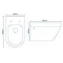 Aurora Wall Hung Toilet - Round Thin Seat