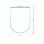 Aurora Wall Hung Toilet - Round Thin Seat