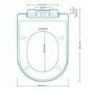 Aurora Wall Hung Toilet - Round Thin Seat