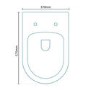 Aurora Back to Wall Toilet & Round Thin Seat