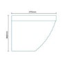 Aurora Back to Wall Toilet & Round Thin Seat