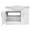1050mm Vanity Unit with Basin Drawers &amp; Doors White - Windsor