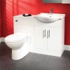 Windsor&amp;#153; 55 White Combination Unit with Tampa BTW Pan &amp; Soft-close Seat