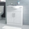 65 White Vanity Basin Unit no tap no waste