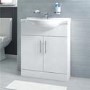 65 White Vanity Basin Unit no tap no waste