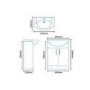 65 White Vanity Basin Unit no tap no waste