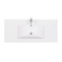 1000mm Floorstanding vanity Basin Unit - Drawers & Doors - White - Aspen Range
