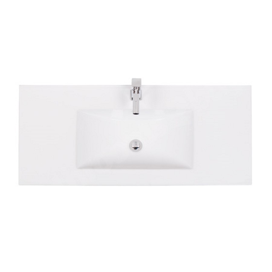 1000mm Floorstanding vanity Basin Unit - Drawers & Doors - White - Aspen Range