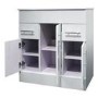 1000mm Floorstanding vanity Basin Unit - Drawers & Doors - White - Aspen Range