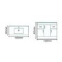 1000mm Floorstanding vanity Basin Unit - Drawers & Doors - White - Aspen Range