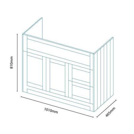 Nottingham White 1000 Vanity Unit 