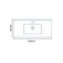 Nottingham White 1000 Vanity Unit 
