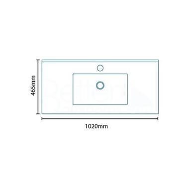 Traditional 1000mm Basin Vanity Unit - Modern Handle - Nottingham