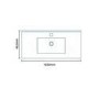 Traditional 1000mm Basin Vanity Unit - Modern Handle - Nottingham