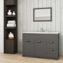 Nottingham Grey 1000 Vanity Unit & Basin Modern handle