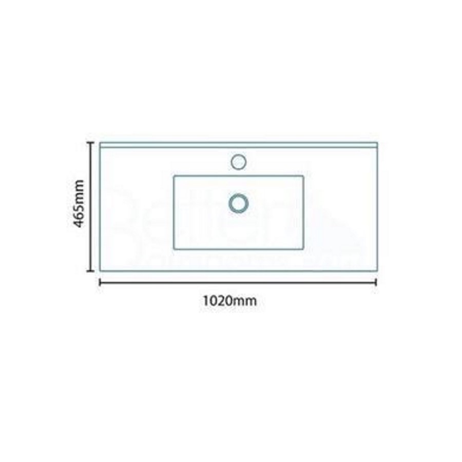 1000mm Floor Standing Combination Unit Suite with Tabor Back to Wall Toilet
