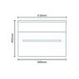 Aspen 600mm Wall Hung Vanity Unit - Walnut Single Drawer