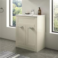 Nottingham Ivory 600 Vanity Unit -Modern Door Handle