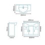 850mm Floorstanding Vanity Basin Unit - White - Windsor Range