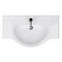 850mm Vanity Unit with Basin Drawer & Cupboard White - Windsor