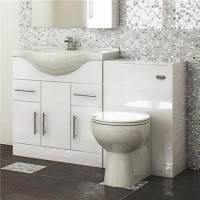 Toilet and Basin Combination Unit - 850mm Vanity Unit - Tampa Toilet - Windsor