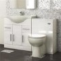Toilet and Basin Combination Unit - 850mm Vanity Unit - Tampa Toilet - Windsor