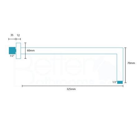 Star Shower Head and Wall Arm