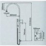 Cirk Premium Riser Slide Shower Rail Kit with Dual Valve 