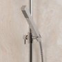 Deluxe Square Riser Slide Rail Kit with Square Thermostatic Valve 