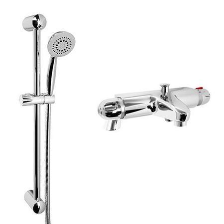 Laos Bath Shower Mixer with 5 Spray Primo Kit and Mounting Legs