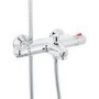 Laos Wall Mounted Bath Shower Mixer with Rina Slide Rail Kit