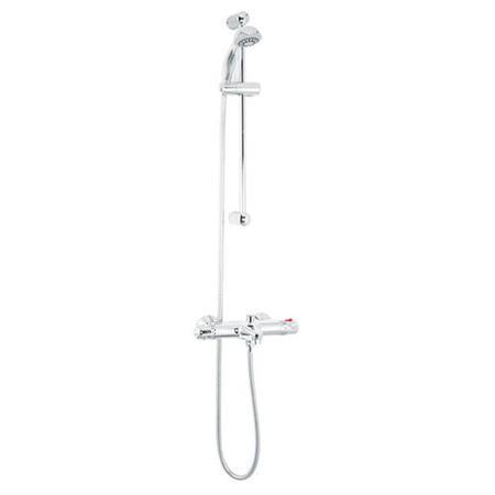 Laos Wall Mounted Bath Shower Mixer with Rina Slide Rail Kit