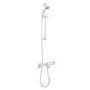 Laos Deck Mounted Bath Shower Mixer with Rina Slide Rail Kit