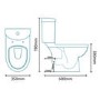 Impressions Compact Close Coupled Toilet and Seat