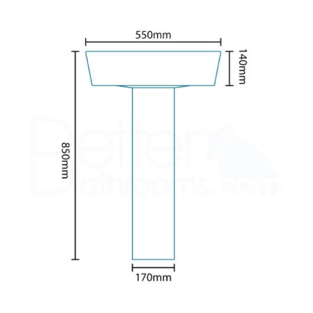 Ravenna Basin and Full Pedestal