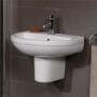 Impressions Basin and Semi Pedestal 1 Tap Hole