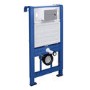 Wall Mounting Fixing Frame Including Cistern with Round Flush Plate