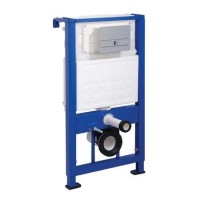 Wall Mounting Fixing Frame Including Cistern with Square Flush Plate
