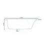 1500 x 900 Prima Offset Luxury Left Handed Corner Bath