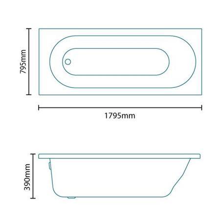 Mono 1800 x 800 Betacast Single Ended Bath