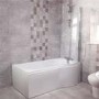 Modern Right Hand 1675mm Shower Bath