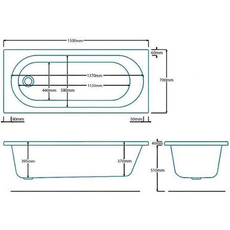 Mono1500 Single Ended Bath with Leg Set